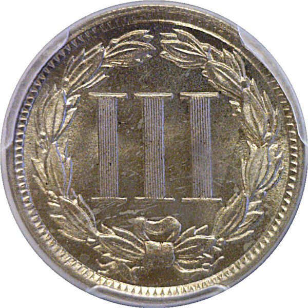 1886 Nickel Three Cent  -  PCGS PR-66   CAC - Image 3