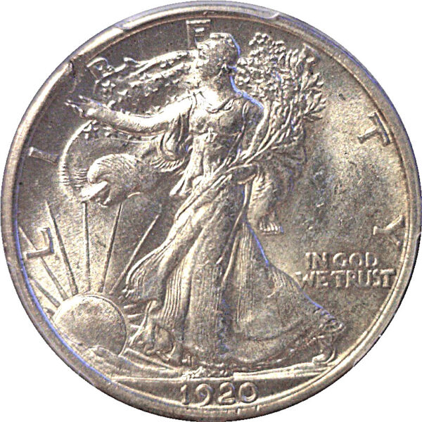 1920-D Walking Liberty Half Dollar  -  PCGS MS-62 - Image 2