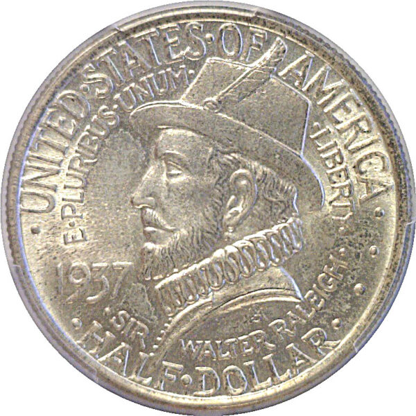 1937 Roanoke Commemorative Half Dollar   PCGS MS-64 - Image 2