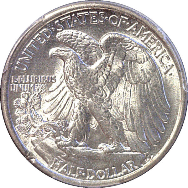 1920-D Walking Liberty Half Dollar  -  PCGS MS-62 - Image 3