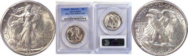 1920-D Walking Liberty Half Dollar  -  PCGS MS-62