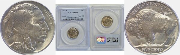 1931-S Buffalo Nickel PCGS MS-65