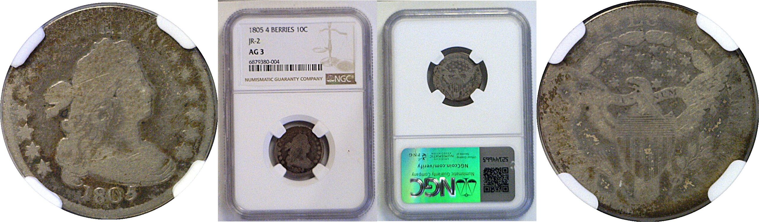 1805 Bust Dime  -  NGC AG-3