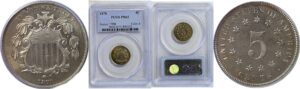 1870 Shield Nickel. -  PCGS PR-65