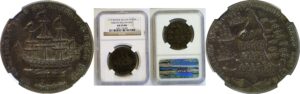 1779 Rhode Island Ship Token  -  NGC AU-55