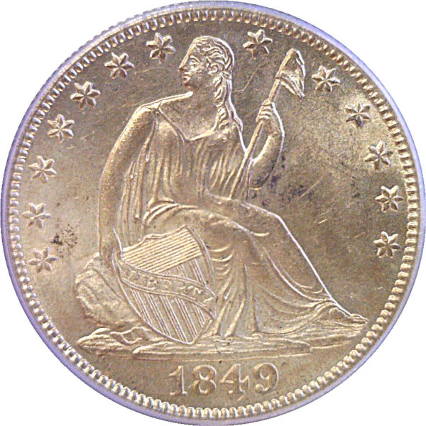 1849-O Seated Liberty Half Dollar  -  PCGS MS-62 - Image 2