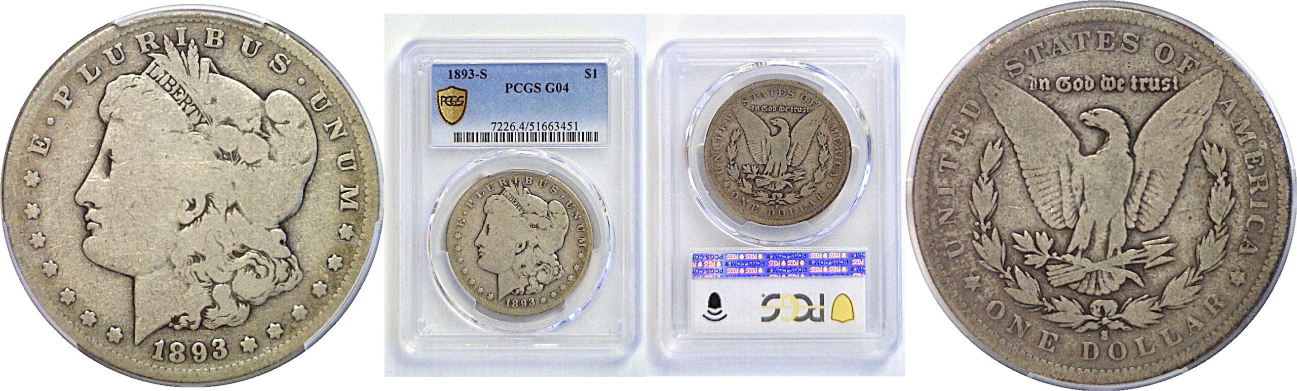 1893-S Morgan Dollar PCGS G-4
