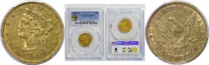 1847-C $5 Liberty  -  PCGS AU-55