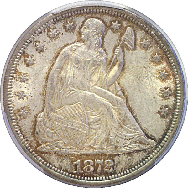 1872 Seated Liberty Dollar  -  PCGS MS-64  CAC - Image 2