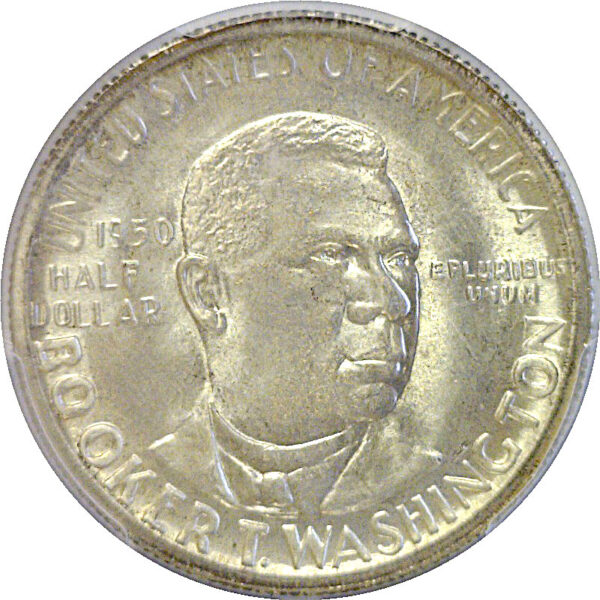 1950-S Booker T Washington Commemorative Half Dollar   PCGS MS-66+  CAC - Image 2