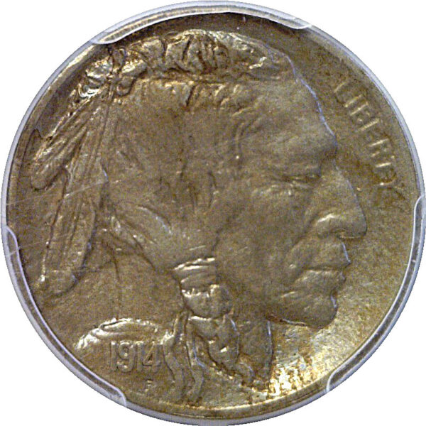 1914-S Buffalo Nickel  -  PCGS AU-55  CAC - Image 2