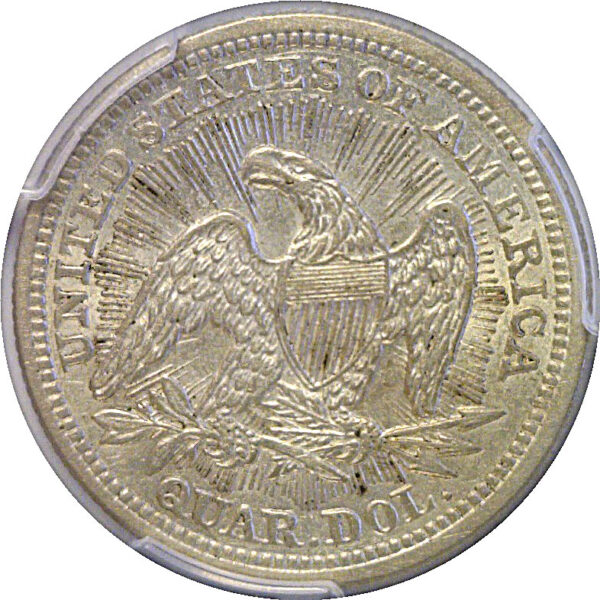 1853 Arrows & Rays.  Seated Liberty Quarter  -  PCGS AU-53 - Image 3