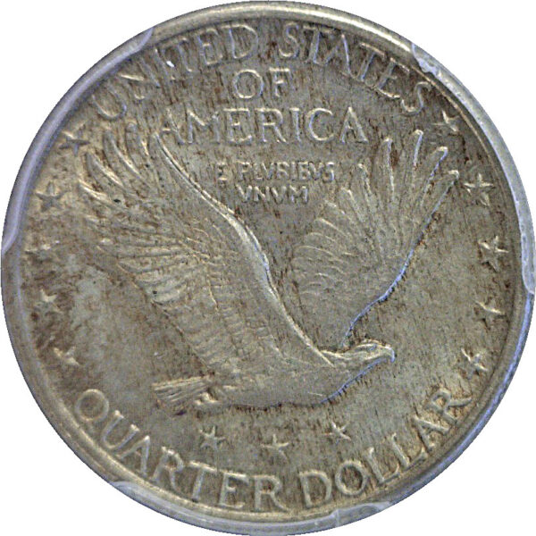 1917 T-2.  Standing Liberty Quarter  -  PCGS AU-58   CAC - Image 3