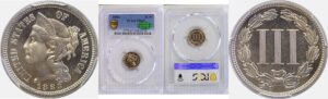 1883 Nickel Three Cent  -  PCGS PR-67  CAC