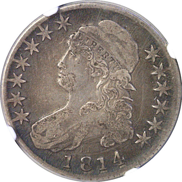 1814 Bust Half Dollar  -  NGC VF-30 - Image 2