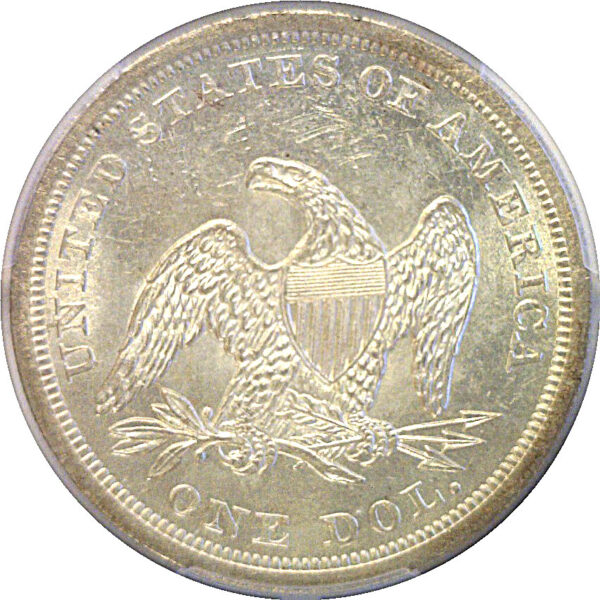1842 Seated Liberty Dollar  -  PCGS MS-64 - Image 3