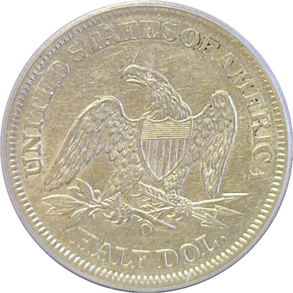 1861-O Seated Liberty Half Dollar   PCGS AU-53 - Image 3