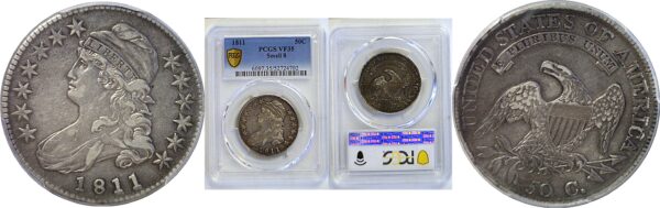 1811 Bust Half Dollar  -  PCGS VF-35