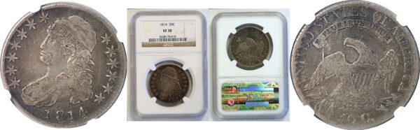 1814 Bust Half Dollar  -  NGC VF-30
