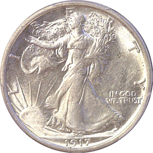 1917-S Reverse.  Walking Liberty Half Dollar  -  PCGS MS-63 - Image 2