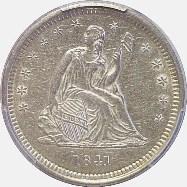 1841-O Seated Liberty Quarter PCGS AU-53 - Image 2