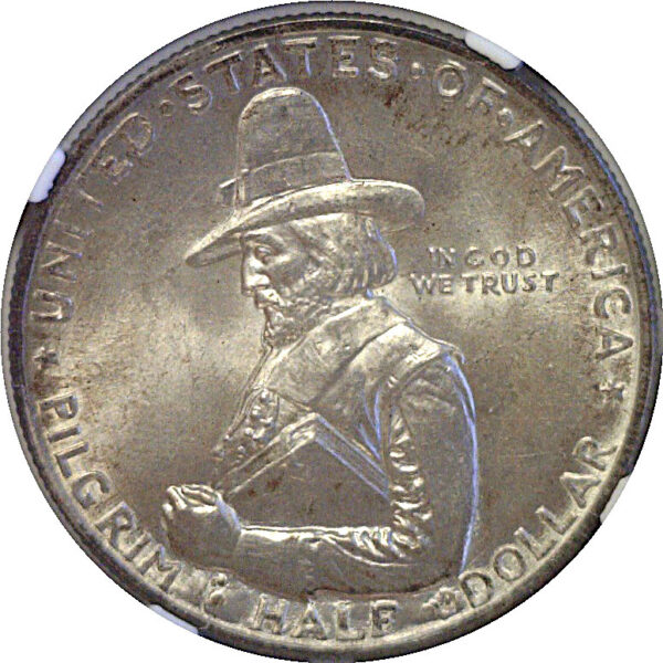 1920 Pilgrim Commemorative Half Dollar   NGC MS-66+   CAC - Image 2