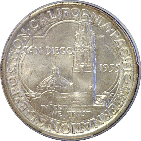 1935-S San Diego Commemorative Half Dollar    PCGS MS-67 - Image 3