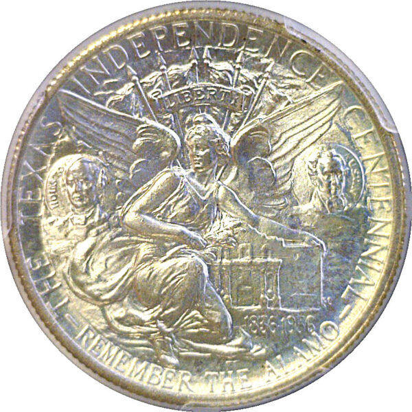 1935 Texas Commemorative Half Dollar  -  PCGS MS-67+  CAC - Image 3