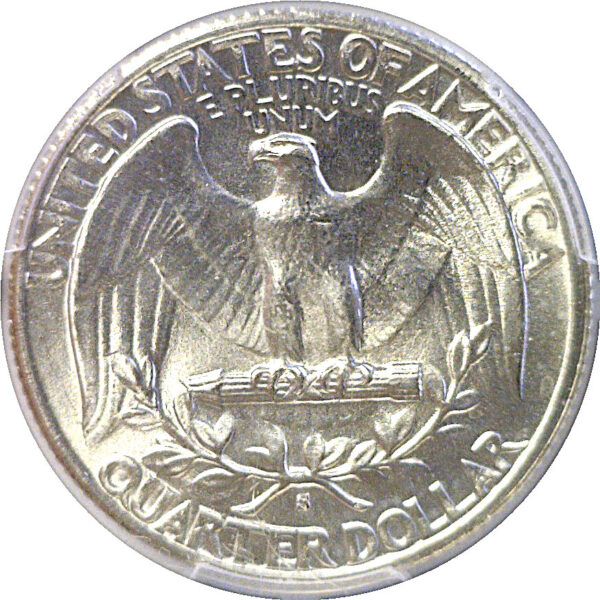 1943-S "Goiter".  Washington Quarter  -  PCGS MS-64 - Image 3