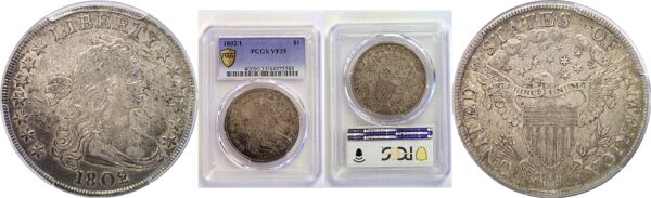 1802/1 Bust Dollar  -  PCGS VF-35