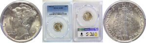 1927-S Mercury Dime  -  PCGS AU-58