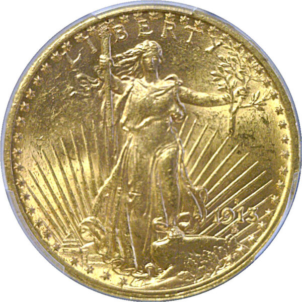 1913-S $20 St. Gaudens  -  PCGS MS-62 - Image 2