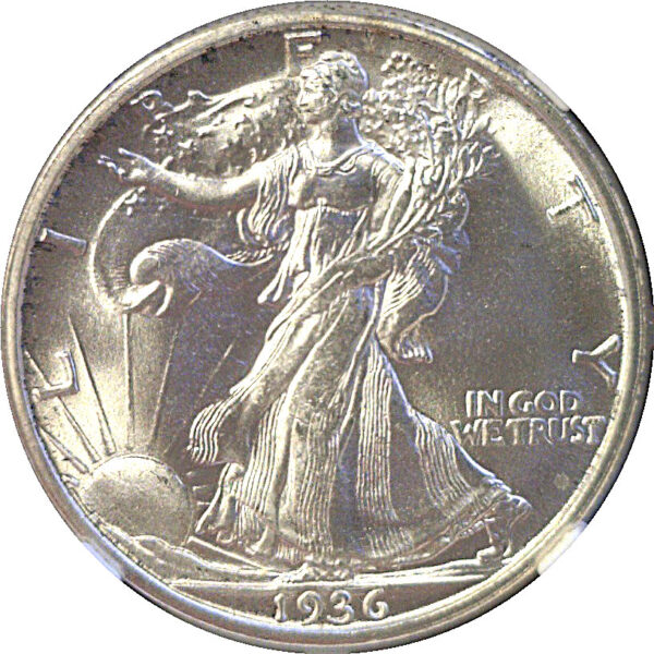 1936-S Walking Liberty Half Dollar  -  NGC MS-67 - Image 2