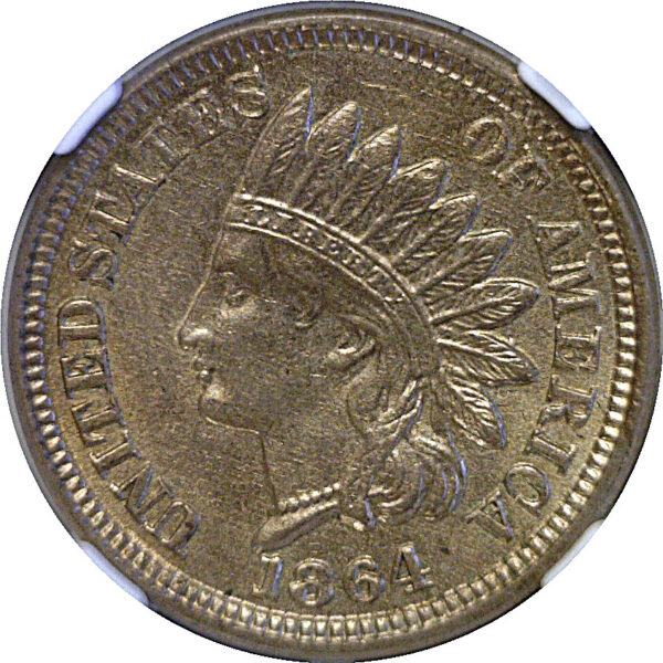 1864 Copper-Nickel.  Indian Head Cent  -  NGC MS-61 - Image 2