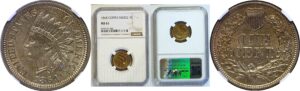 1864 Copper-Nickel.  Indian Head Cent  -  NGC MS-61