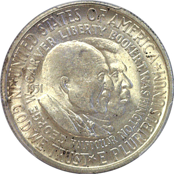 1951-S Washington-Carver Commemorative Half Dollar PCGS MS-66 - Image 2