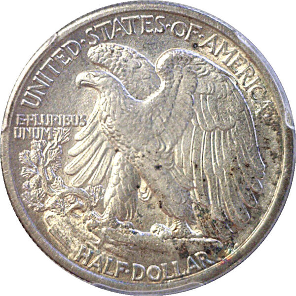 1916-S Walking Liberty Half Dollar  -  PCGS AU-58  CAC - Image 3