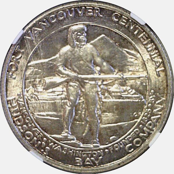 1925 Ft. Vancouver Commemorative Half Dollar.  -  NGC MS-65 - Image 3