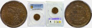 1855 Half Cent  -  PCGS MS-64 BN