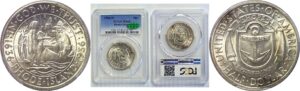 1936-D Rhode Island Commemorative Half Dollar. -  PCGS MS-65.  CAC