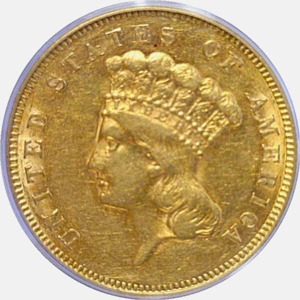 1856-S $3 Princess  -  PCGS XF-45 - Image 2