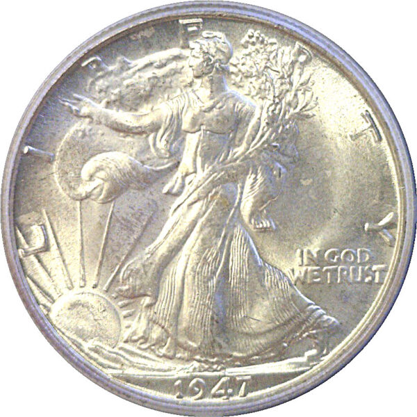 1947-D Walking Liberty Half Dollar   -   PCGS MS-66 - Image 2