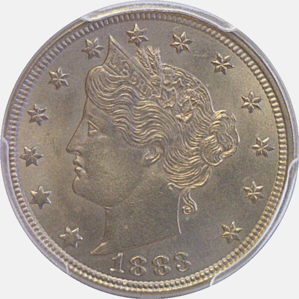 1883 With CENTS.  Liberty Nickel  -  PCGS MS-66+ - Image 2