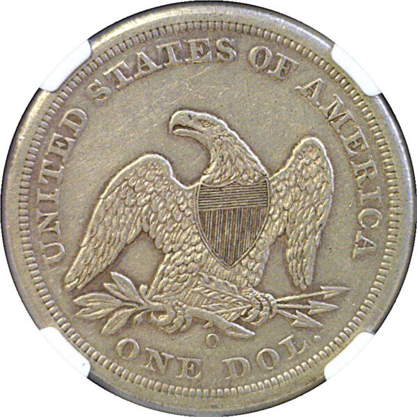 1859-O Seated Liberty Dollar  -  NGC AU-55 - Image 3