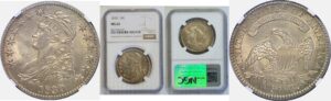 1830 Bust Half Dollar NGC MS-62