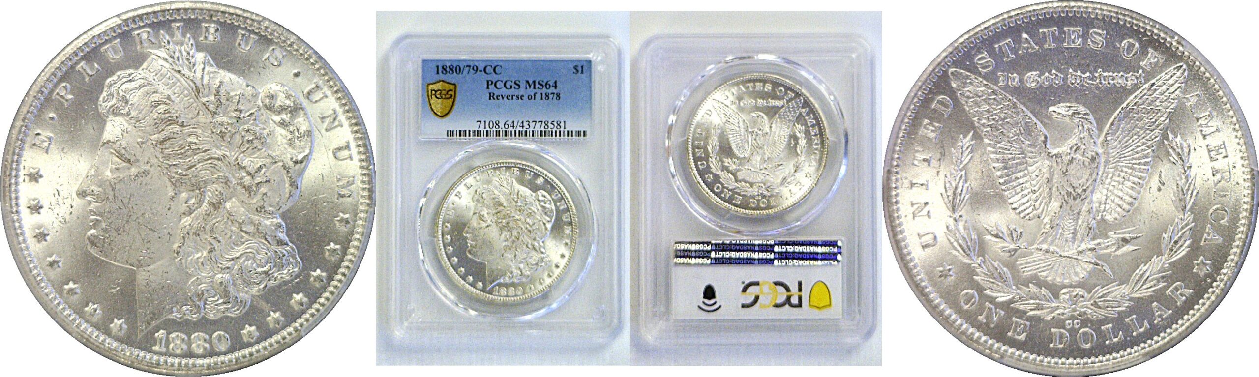 1880/79-CC Morgan Dollar   PCGS MS-64