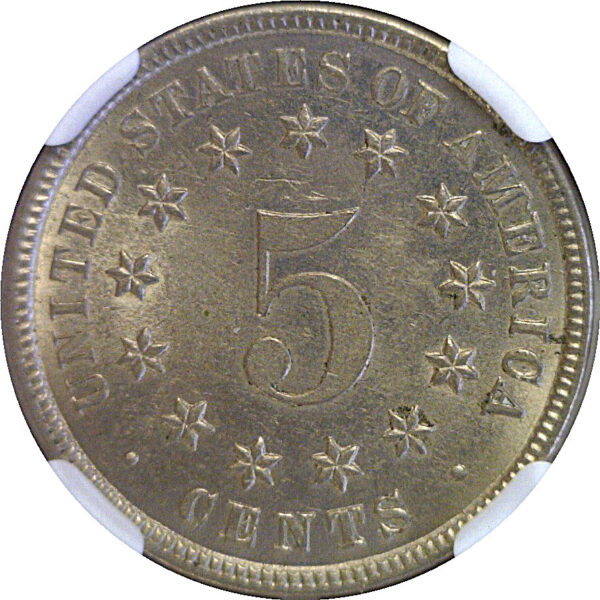 1883 Shield Nickel. -  NGC MS-62 - Image 3