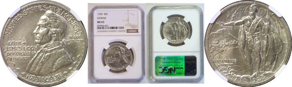 1928 Hawaiian Commemorative Half Dollar  -  NGC MS-63