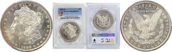 1888-O Morgan Dollar  -  PCGS MS-64 DMPL