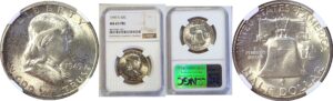 1949-S Franklin Half Dollar  -  NGC MS-65 FBL
